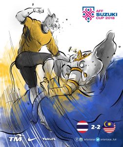 malaysia tewaskan thailand,