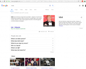 idiot trump, bodoh dengan trump, trump idiot, 