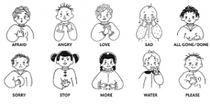 bahasa isyarat kanak-kanak 