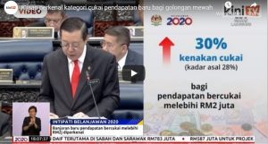 cukai bajet, bajet 2020,