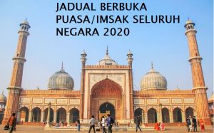 jadual berbuka puasa, 