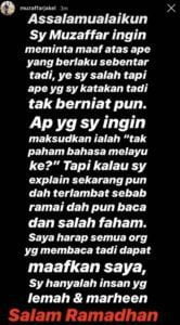 penjelasan muzaffar jakel. 