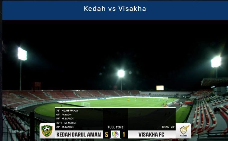 keputusan penuh kedah vs visakha fc 