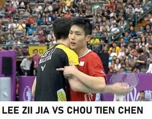 LEE ZII JIA VS CHOU TIEN CHEN