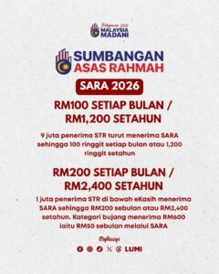 Sumbangan Asas rahmah 2026