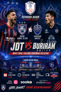 LIVE JDT VS BURIRAM UNITED