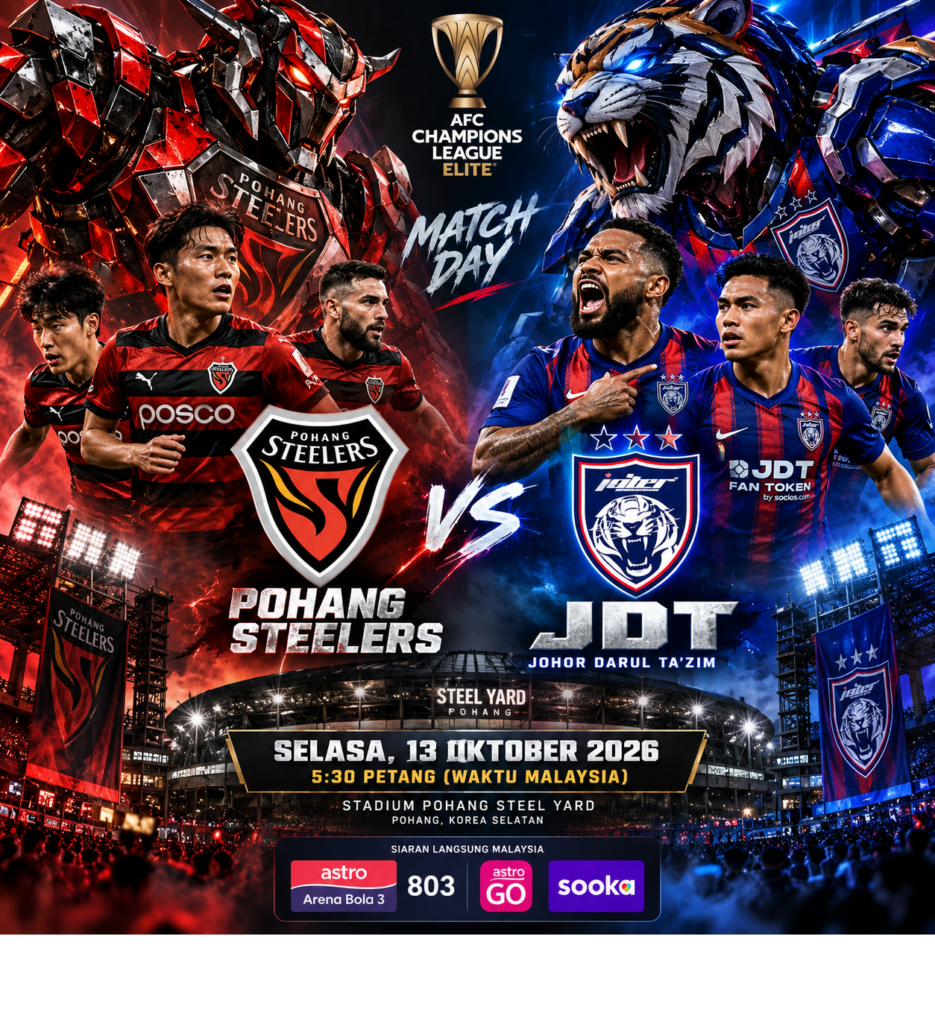 JDT VS POHANG STEELER